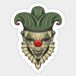 The evil jester Sticker